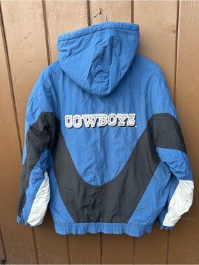 Vintage Reebok Dallas Cowboys Authentic Pro Line Large L Jacket NFL